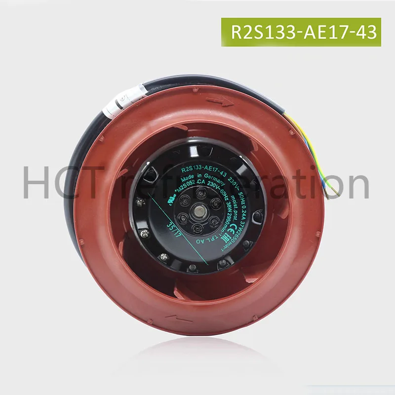 Brand new genuine product!!! Brand New Original R2S133-AE17-43 230V 50/60Hz 0.24/0.21A 37/36W 2650/2950r/min 110Pa Fan