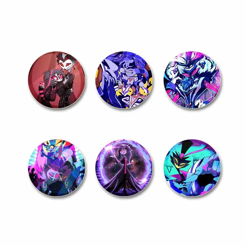 Helluva Boss Anime Badges Enamel Pins Little Blitzo Stolas Moxxie Brooch on Backpack Fashion Jewelry Accessory Gifts for Friend
