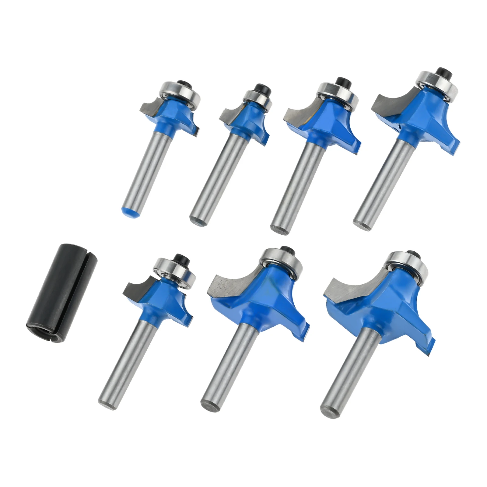 

1/4 In Shank Roundover Router Bit Tungsten Carbide Corner Rounding Edge-Forming Beading 2.1/8" 5/32" 3/16" 1/4" 5/16" 3/8" 7/16"