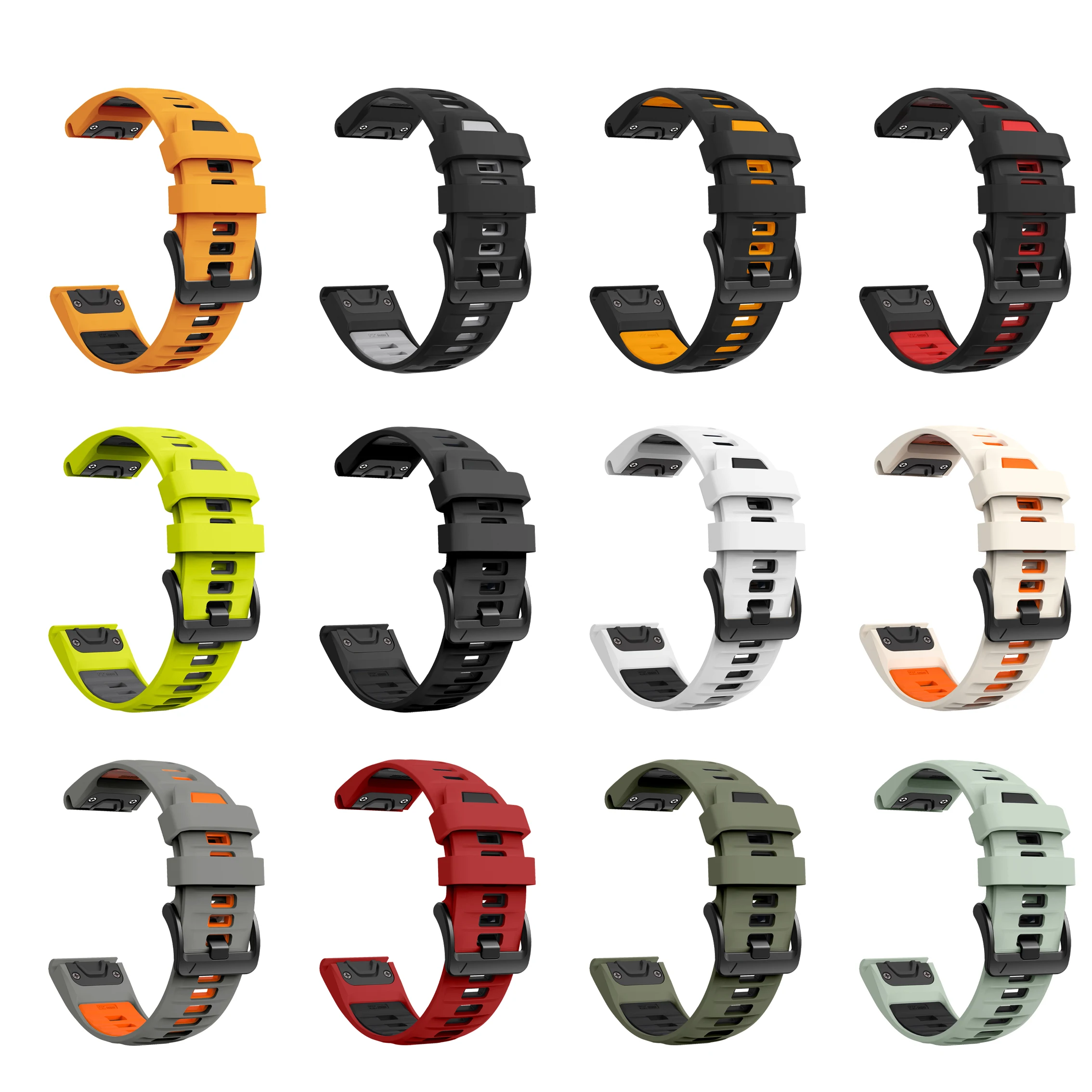 حزام ساعة Fenix8 لـ Garmin Fenix 8 pro E 7 7X/Epix Pro/6 6X 5X Plus سوار سيليكون إندورو 3/Quatix 8 QuickFit 26 22 مللي متر سوار #5