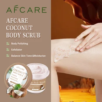 סקראב קוקוס פילינג גוף קולגן לשפשף ליטוש גוף הרגל העור הלבנה exfoliate העור נקבוביות נקי להסיר עור מת