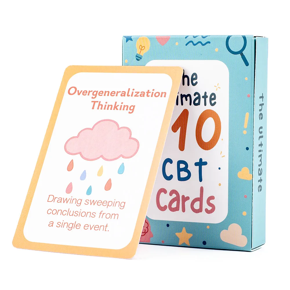 

110pcs Mindfulness Cards For Adults - Emotional Management Supplies Mental Wellness Tool for Teens Students Stress Relief