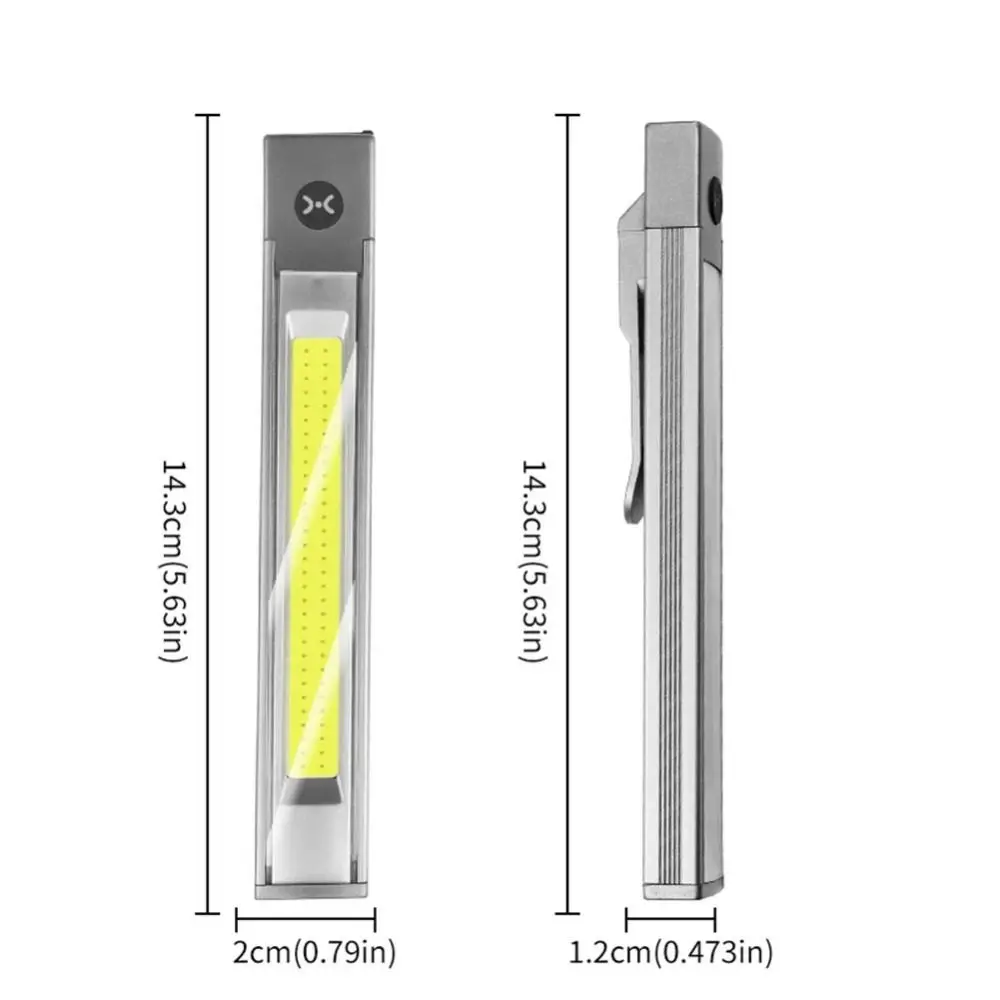 Torcia a LED da 200LM super luminosa con magnete Luce di ispezione del lavoro Mini torcia multifunzione impermeabile Illuminazione di emergenza