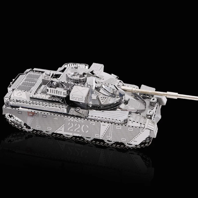 3D 금속 모델 탱크 추장, 탱크 애호가 컬렉션 퍼즐, DIY 3D 모델 탱크, 금속 모델 교육 완구, mk50