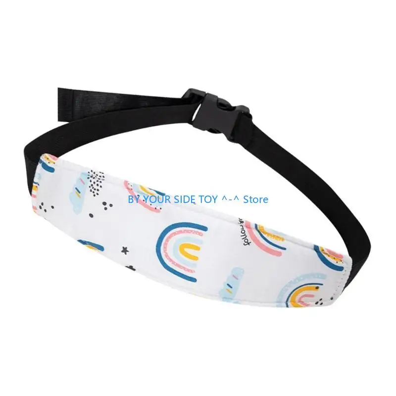 

Child Safety Car Seats Head Straps Breathable & Washable Neck Support Car Seats Head Support Belt for Kids Traveling U6XE