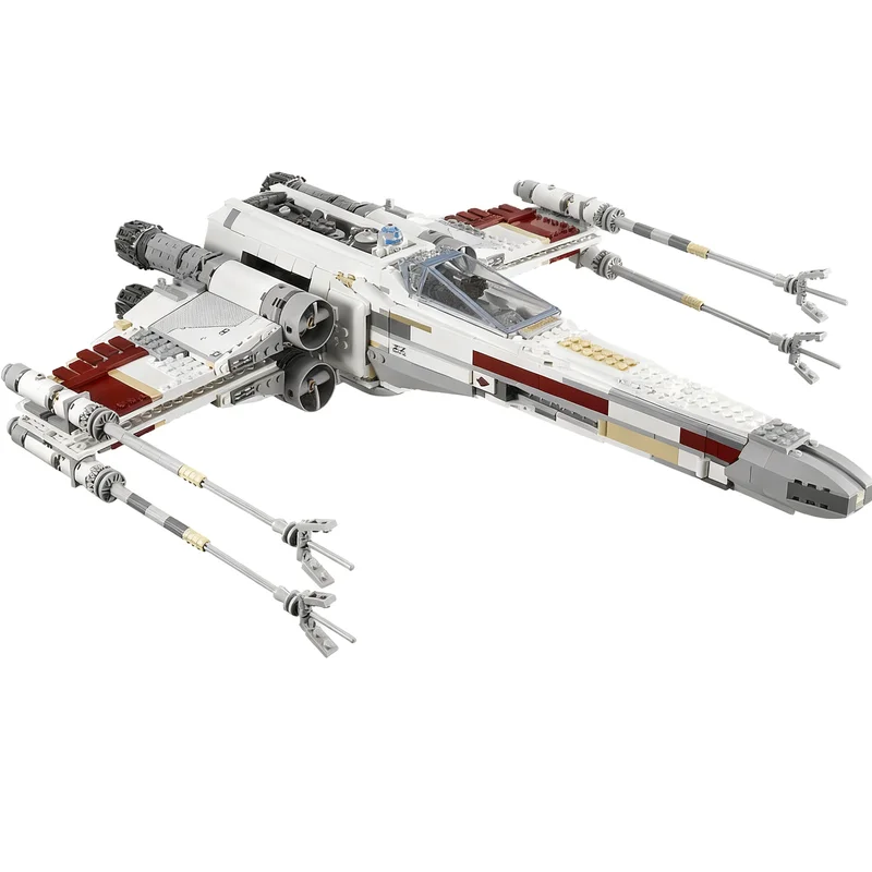1558PCS MOC Space Battle Movie Red Five X Wing Starfighter Model Custom Puzzle DIY Creative Ideas Toy Birthday Gift Series view 2