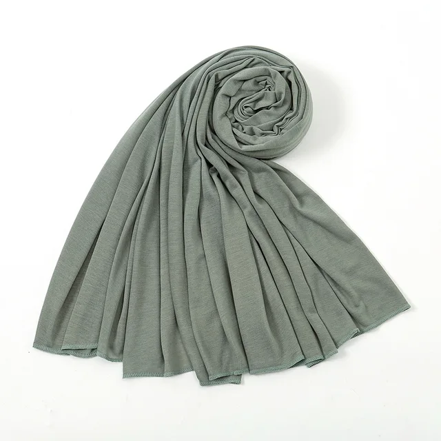 105872-ed369b.jpg Hot Muslim Fashion Woman Soft Hijabs Scarf Shawl Plain Cotton Jersey Scarves Turban Women Long Shawls Head Wrap Headband Abaya