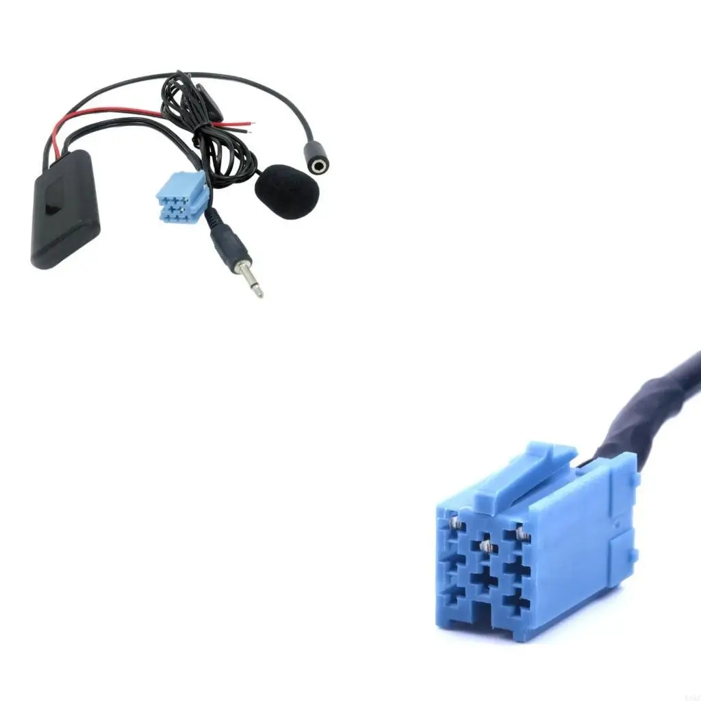 8Pin Connector Cable Adapter Car Wireless AUX Adapter for Radio