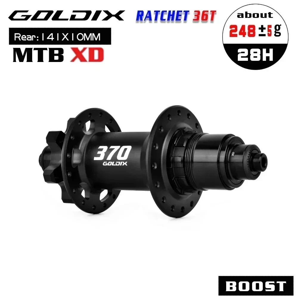 GOLDIX 370 BOOST Hubs 28 Holes MTB Disc Brake Noisy Mtb Hubs