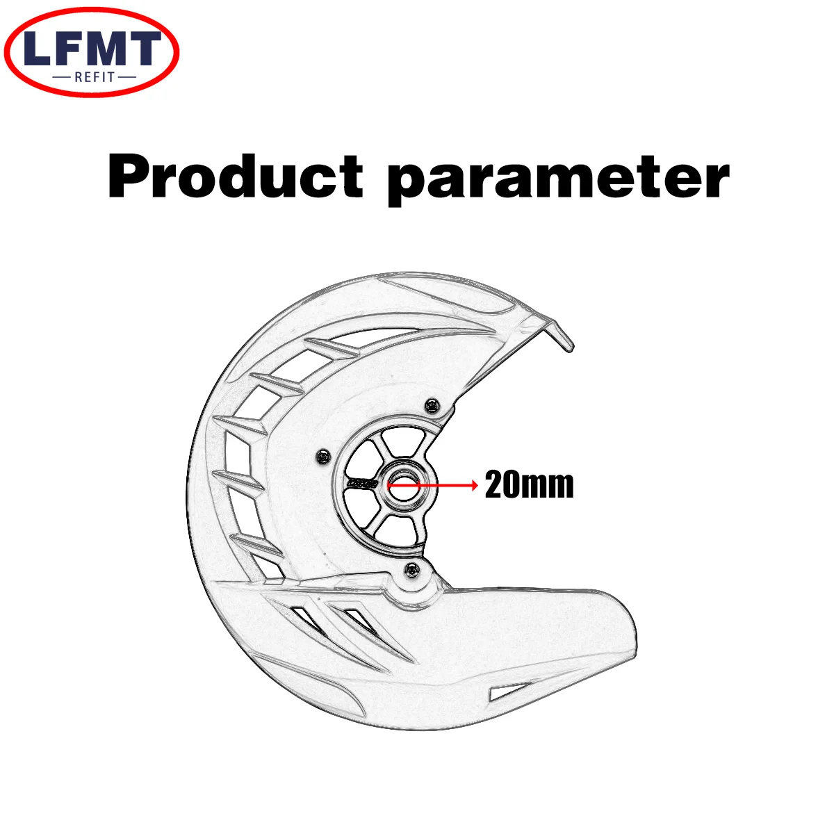 Motorcycle front brake disc cover 20mm 22mm available in blue and black For Yamaha YZ250 YZ250F YZ450F YZ125X YZ250X WR125 WR250