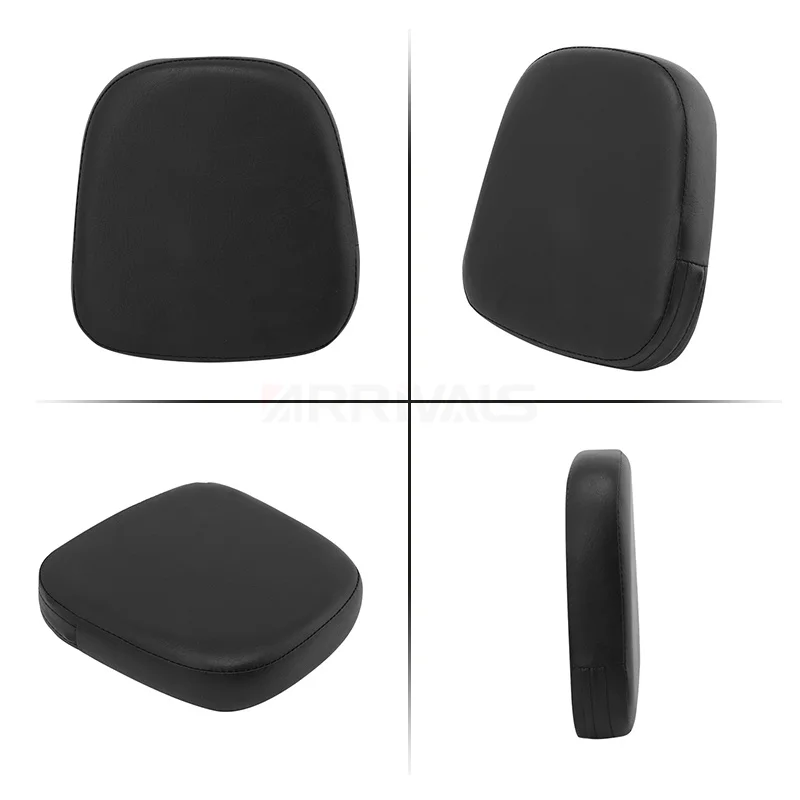 Black Motorcycle Universal Backrest Sissy Bar Cushion Pad For Harley For Kawasaki For Honda For Suzuki For Yamaka For BMW