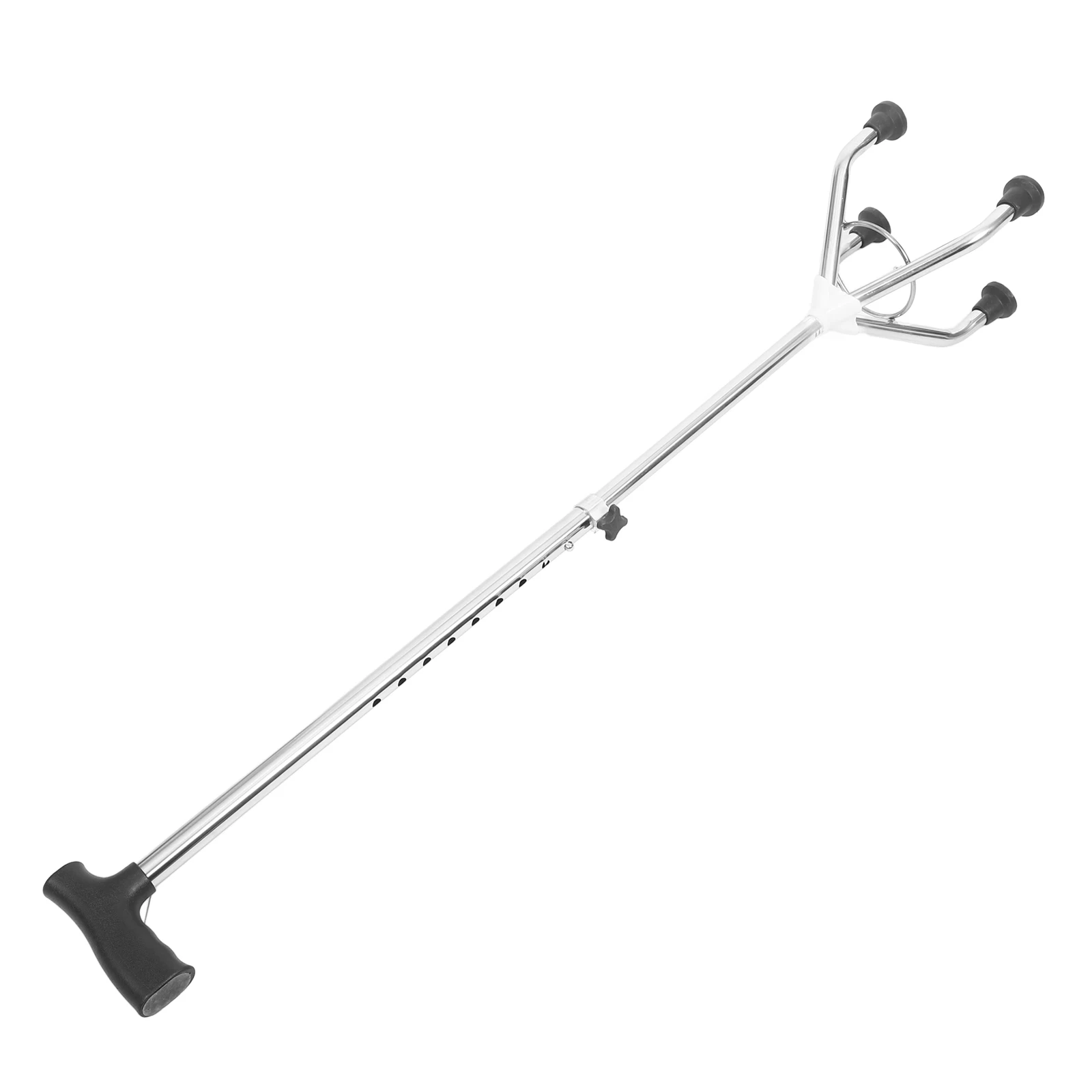 قابل للتعديل أربعة أرجل عصا للمشي الفولاذ المقاوم للصدأ قاعدة نونسليب لكبار السن المشي لمسافات طويلة في الهواء الطلق الرحلات الاستقرار #1