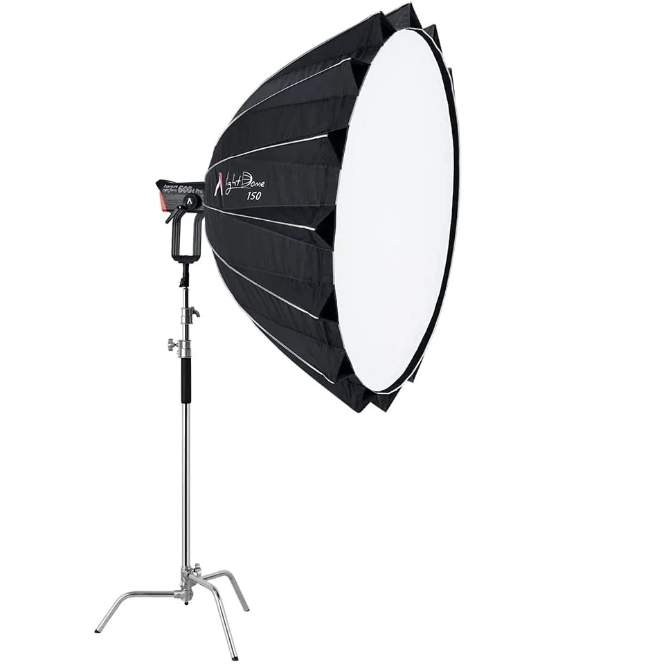 Aputure LIGHT DOME 150 150cm (59in) 80cm (31.5in) Depth Bowens Mount Circular Softbox for Aputure LS 600d Pro with Fabric Grid