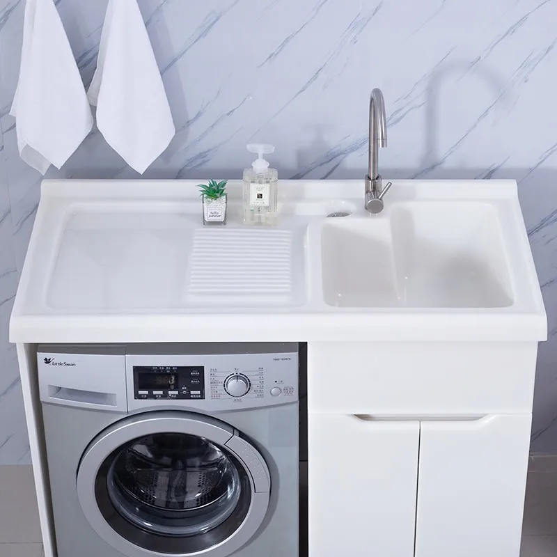 Cabinet Washing Machine Integrated Cabinet Full Jade Laundry Cabinet Roller Washing Machine Integrated Combination with