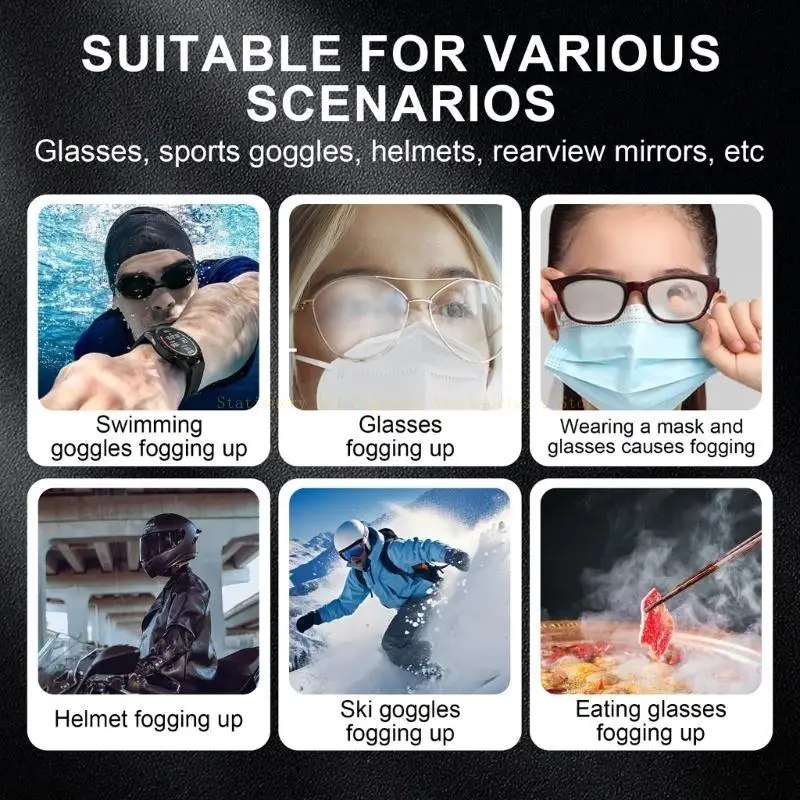 Anti Fogging Pen Eyeglasses Defogger Pen for Student Adult Sport Activity Cooking Swimming and Mask Wearing
