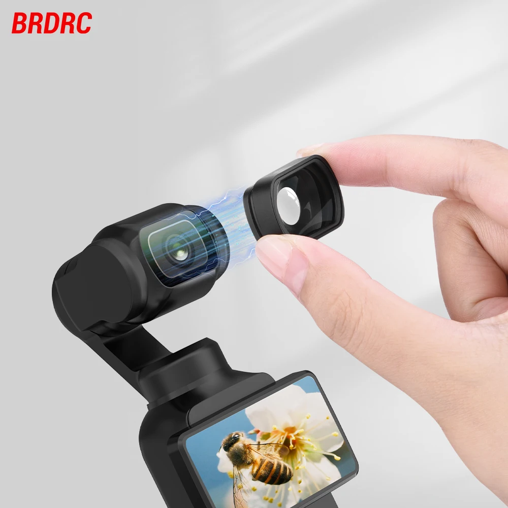 

Магнитный макрообъектив BRDRC для DJI OSMO Pocket 4/3: аксессуары, фильтр для крупного плана, HD-объектив для макрофотографии