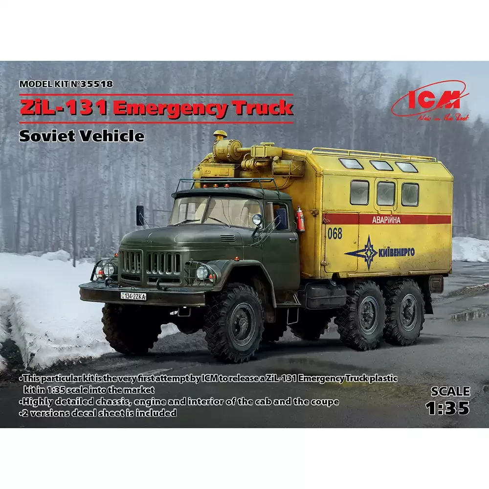 icm-plastic-assembled-model-kit-35518-zil-131-emergency-rescue-truck-1-35
