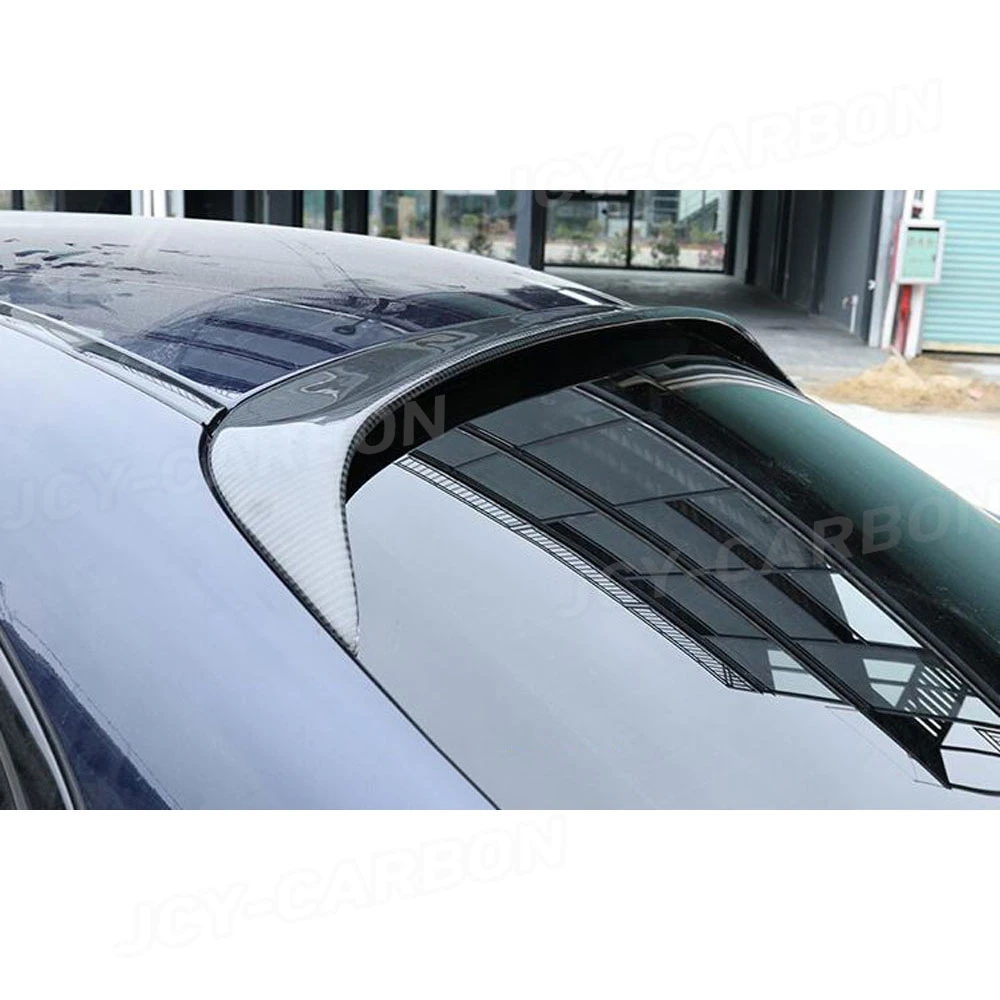 

Carbon Fiber For Mercedes C Class W205 C300 C400 C63 AMG 2015-2019 Rear Roof Spoiler Window Wings Trunk Trim Car Styling