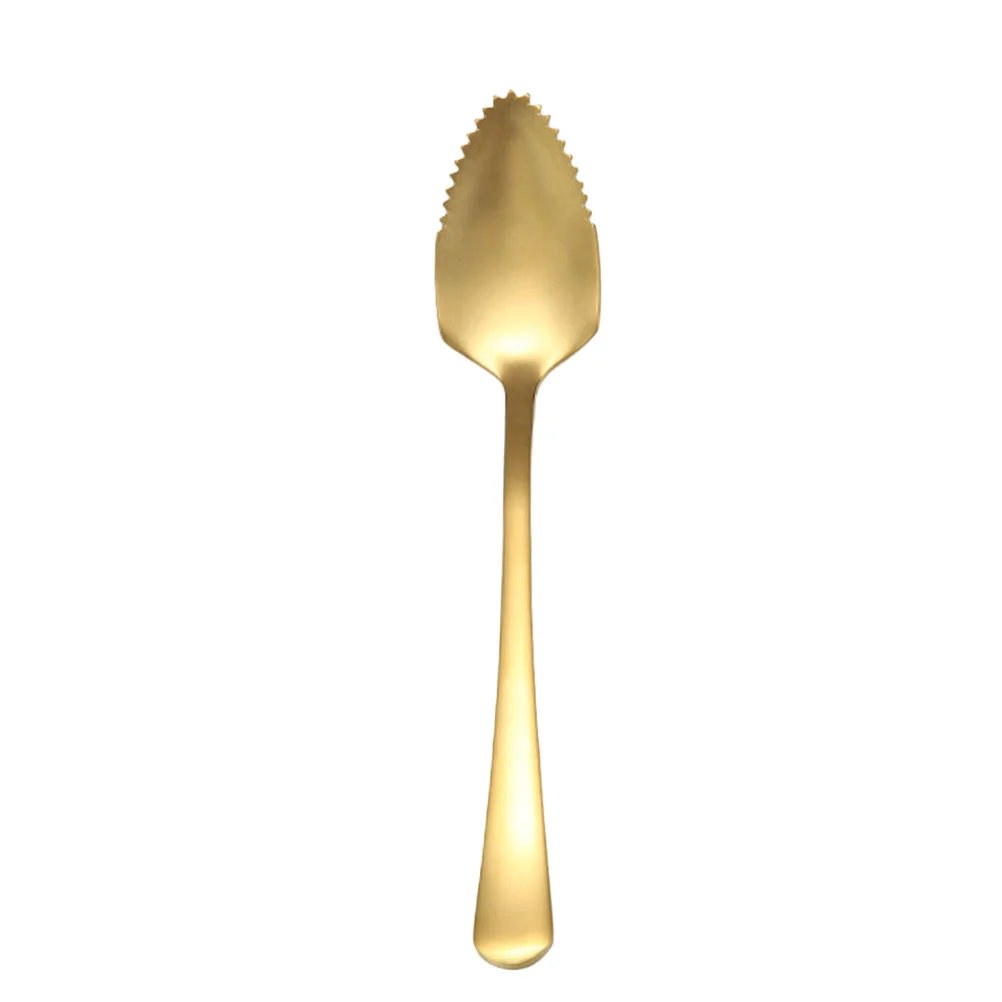 

6Pcs 304 Stainless Steel Spoons Fruit Dessert Coffee Grapefruit Ice Cream Kitchen Flatware Grapefruit Spoon