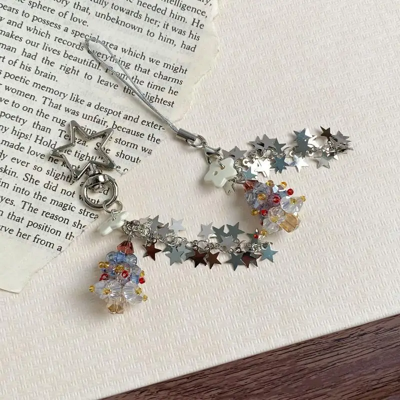 شجرة عيد الميلاد ستار سلسلة المفاتيح الهاتف سحر حزام Y2K خمر سلسلة الكاميرا حقيبة قلادة ظهره الديكور هدايا عيد الميلاد #4