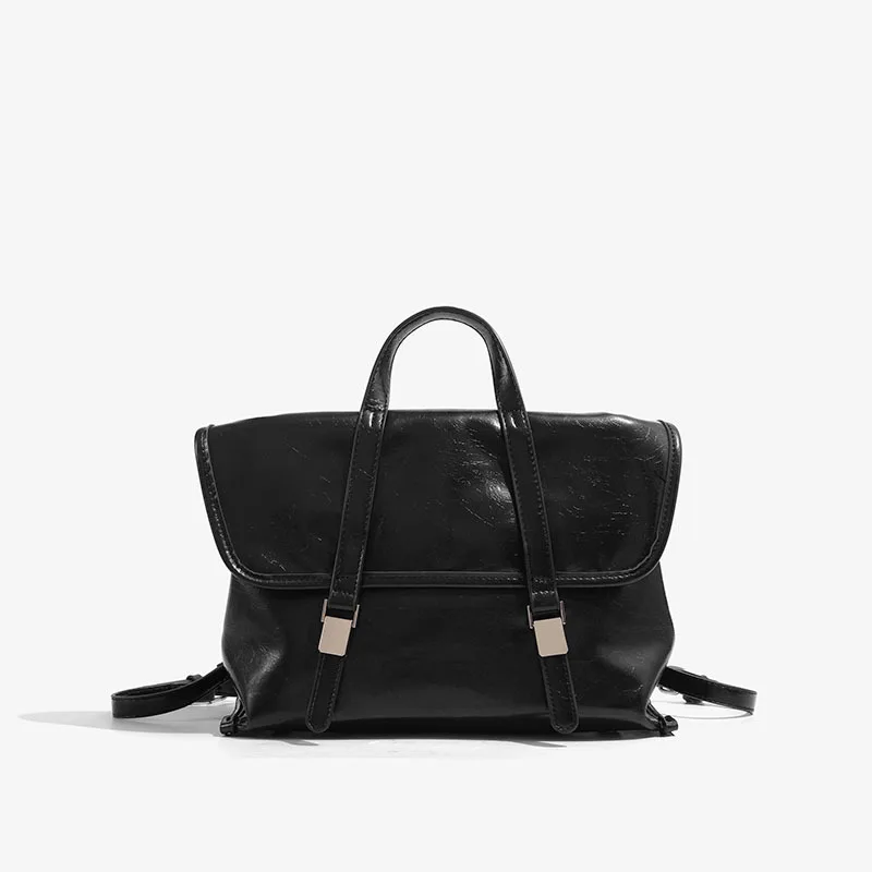 

Bag 2024 new high-end oil wax versatile handbag large-capacity backpack bag women's retro commuter shoulder messenger bag