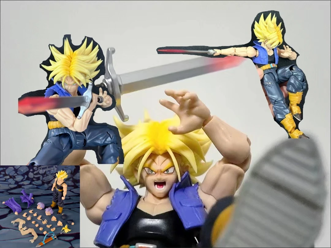 

Demoniacal Fit Dragon Ball Z SHF Super Saiyan Trunks The Boy From The Future Son of Tomorrow Фигурки Модели Игрушки Подарки