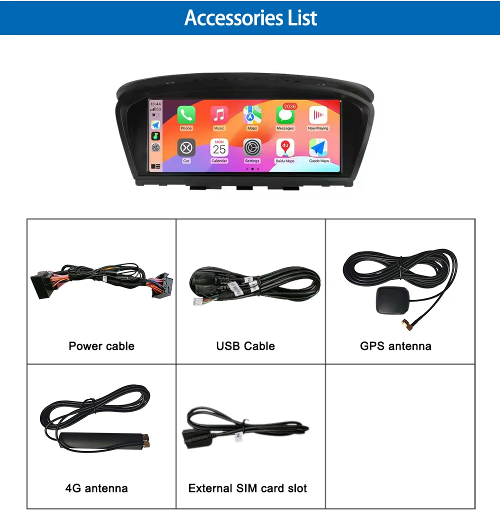 Android System 8.8 Inch Car Multimedia Navigation for BMW E70 E71 CCC System 2007-2009 Radio Screen