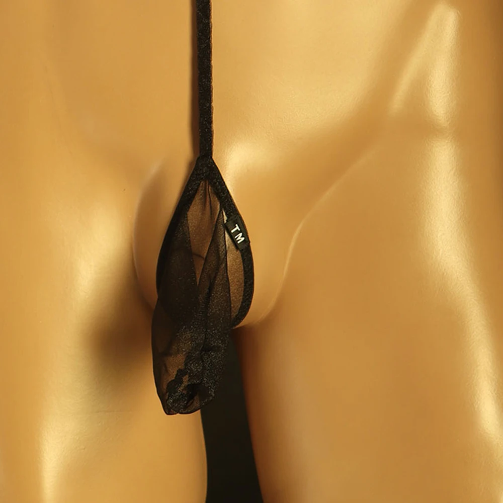 Bequeme modische persönliche Stretch atmungsaktive Herrenhöschen Herren Slips erhöhte Tasche transparente Herrenhöschen