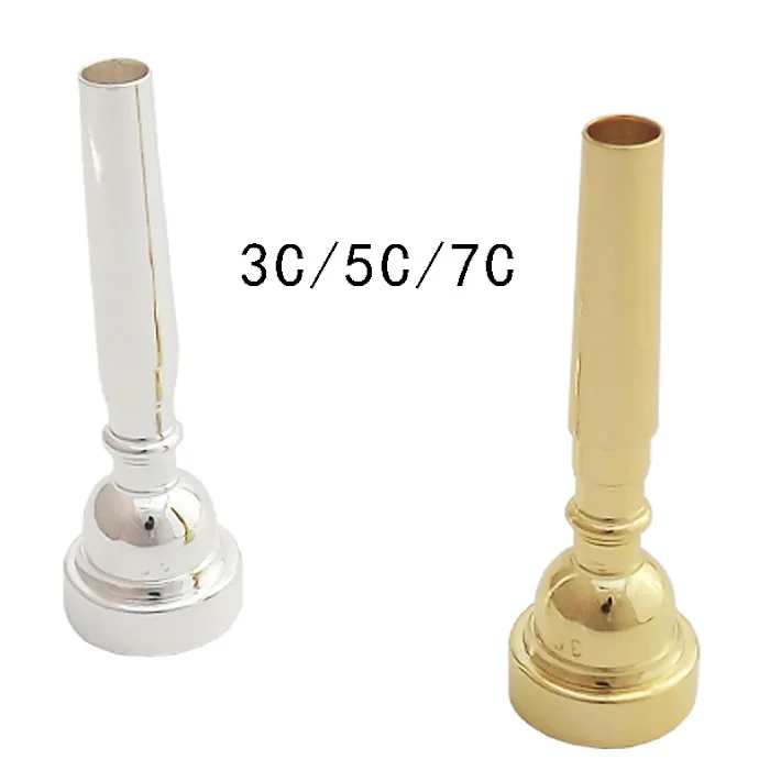 5C Size Trumpet Mouthpiece Professional Brass Mouthpiece Golden Silver Trumpet Accessories Musical Instrument Fitting