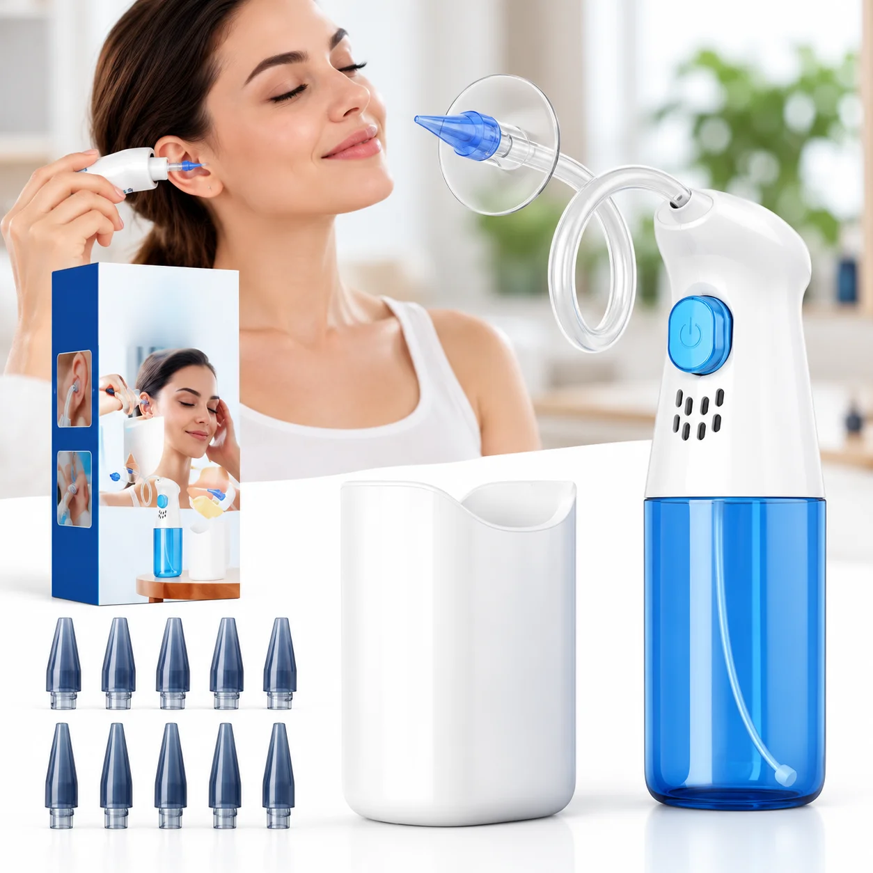 Ear Wax Removal Manual Ear Cleaner Water Earwax Removal Kit Ear Irrigation Flushing System Ear Cleaning Kit Safe and Effective