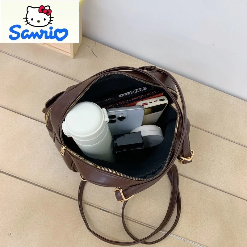 حقيبة ظهر نسائية بنمط الفهد من سانريو كارتونية لطيفة هالو كيتي ذات سعة كبيرة ومتعددة الاستخدامات #2