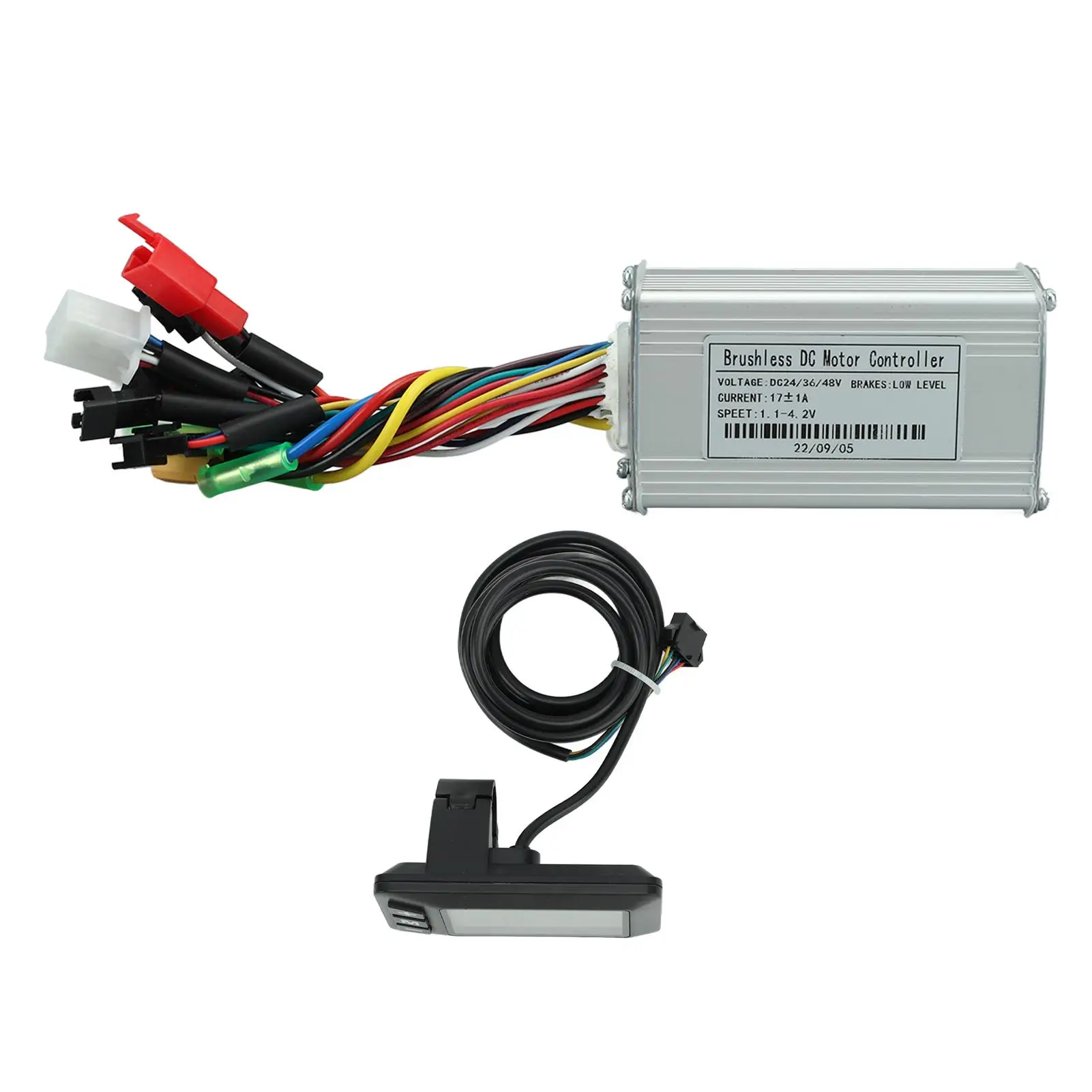 Three Mode Sine Electric Motor Controller Kit 24V 36V 48V for 22 .2mm Handlebar Heat Dissipation