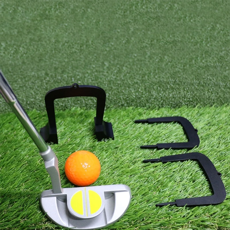 6 Pcs Golf Putting Goal Gate Goal-Golf Putter Aim Target Parts Accessories Set Outdoor Recreational Golf Train DropShipping