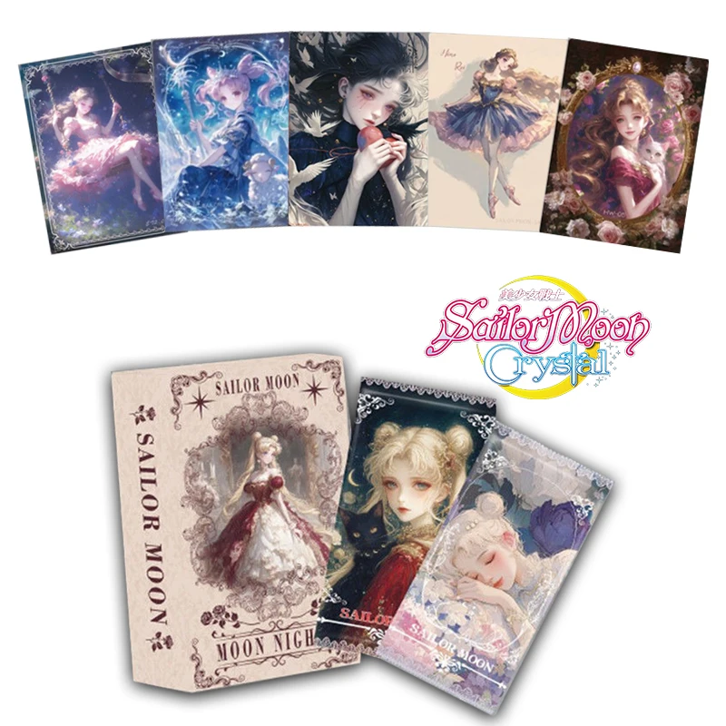 

Moon Night Оригинальная карта Сейлор Мун Vol.02 TLR Редкие коллекционные карты персонажей аниме Карты для настольных игр Детские игрушки Подарок для мальчиков и девочек