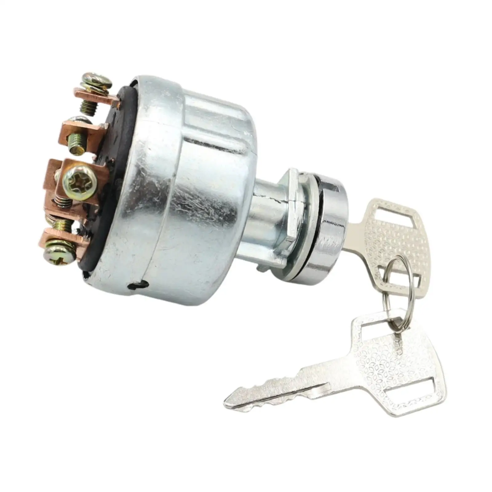 Motorcycle Ignition Switch 2 Keys Replace Parts, Easy to Install Electronic Switch Starter Lock Cylinder for 20Y-06-24680