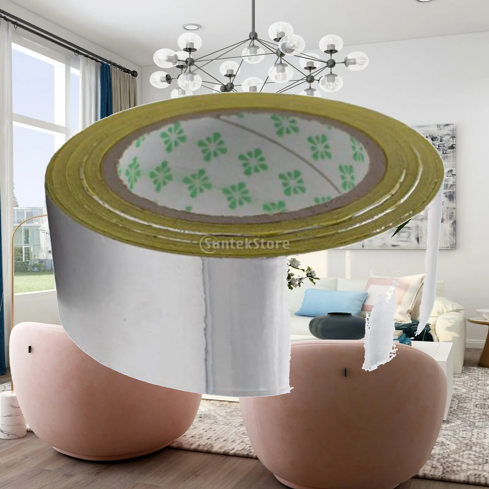 Heavy Duty Aluminum Foil Insulation Barrier Tape Reinforced Vapor Seal for Home Air Conditioner Heater Duct Repairs