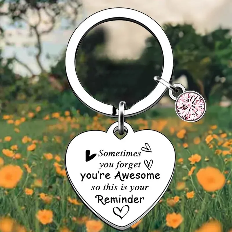 Inspirational Key Chain Ring Sometimes You Forget You're Awesome keychains pendant Graduation Gift