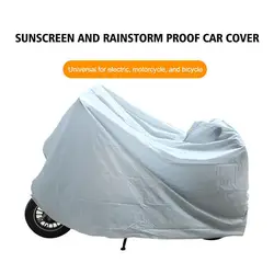 Ropa de motocicleta PEVA, protector solar de una sola capa a prueba de lluvia S/M/L/XL, cubierta de protección a prueba de rayos UV y lluvia para exteriores, accesorios