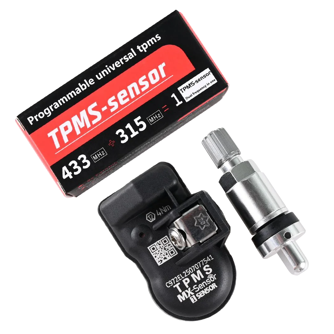 New Tpms Mx-Sensor Metal/Rubber Valve Programmable Universal 315mhz&433mhz 2in1 Sensor for All Cars OE 28260