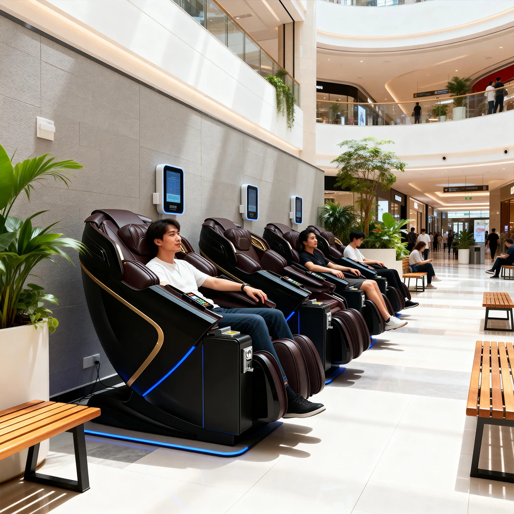 L50-SY Massage Chair Coin Bill Credit Card Operated Commercial Mall Airport Vending Massage Point Hot Selling