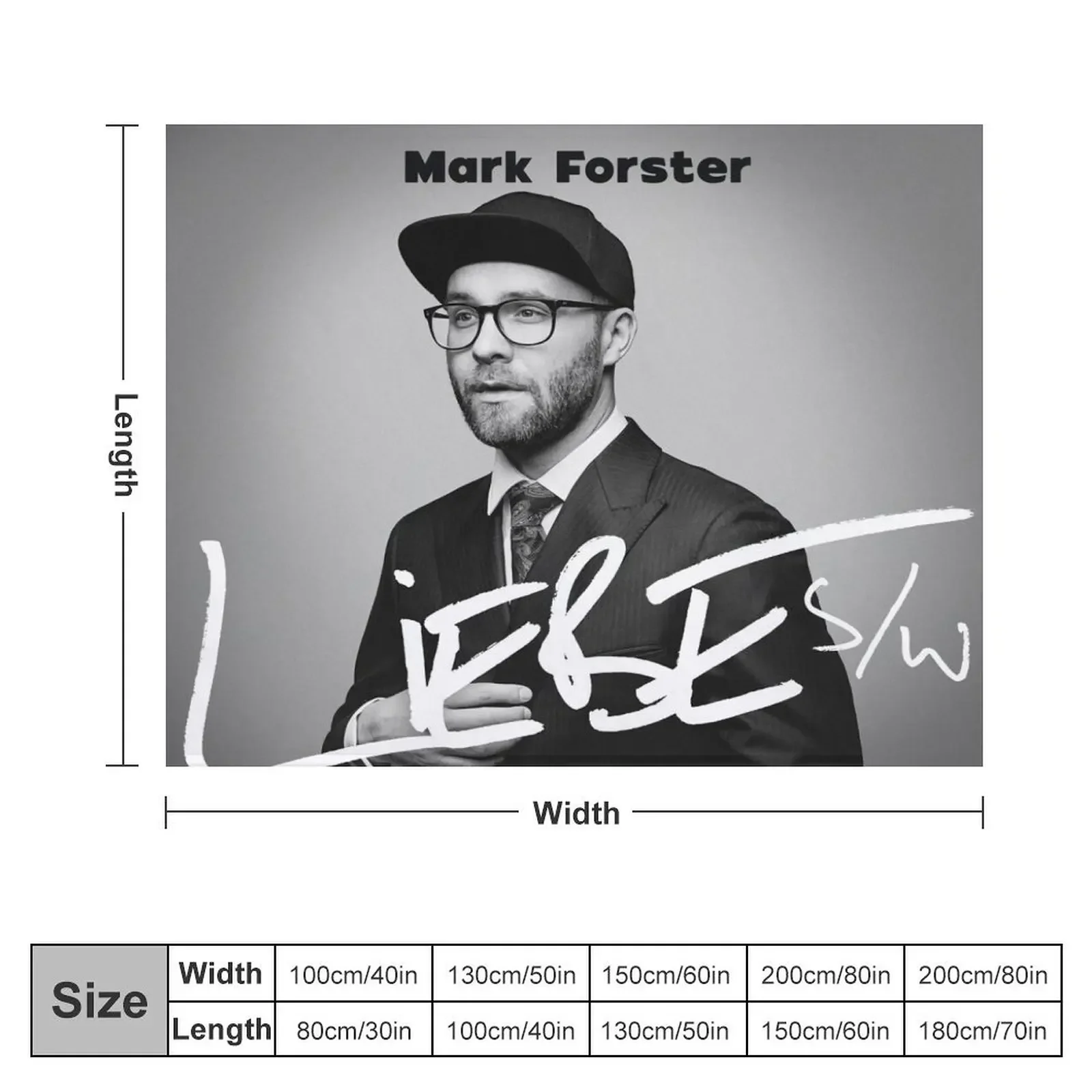 Mark Forster - Liebe Album Throw Blanket blankets ands warm winter Beach Blankets