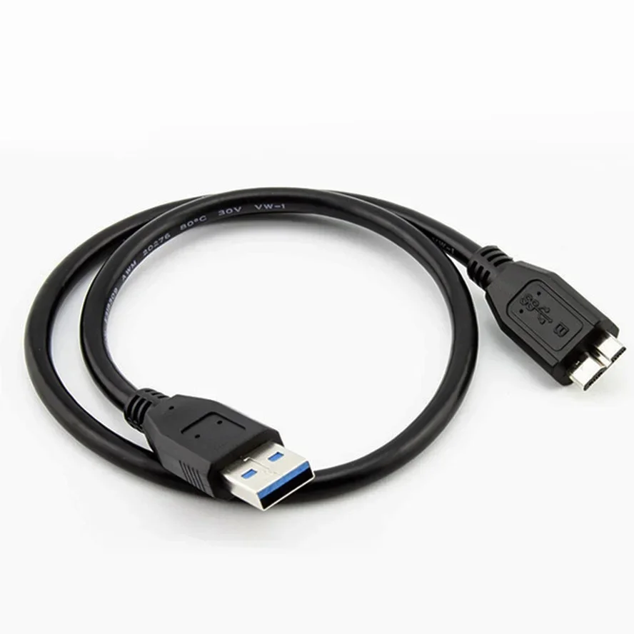 Hard Disk Drive PC Hardware Cable USB 3.0 A Male to Micro Male High Speed Data Cable Adapter Hard Disk Drive Adapter Connection