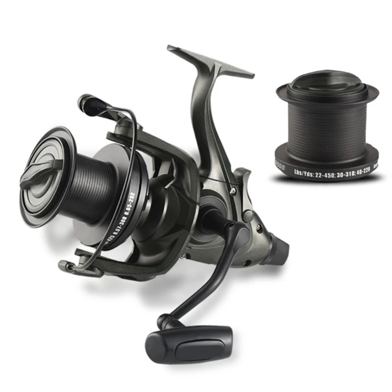 39.5LBS Drag Rotating Fishing Reels with Spare Spool 4.6:1 Gear Ratio Saltwater Rotating Reels Fishing Accessories