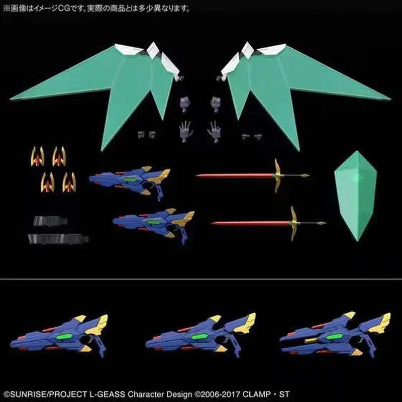 In magazzino Bandai HG 1/35 codice GEASS Lelouch of The rebulion LANCELOT ALBION Assembly Anime Action Figure Model Toys regali per bambole