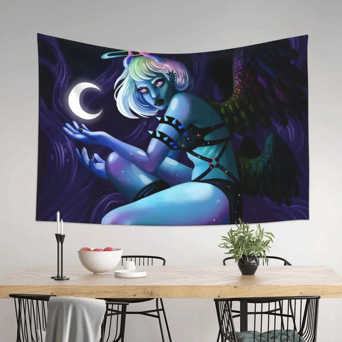 

Murmir, Angel of Night Tapestry Wall Hangings Decoration Wallpaper Bedroom Wall Hanging Tapestry