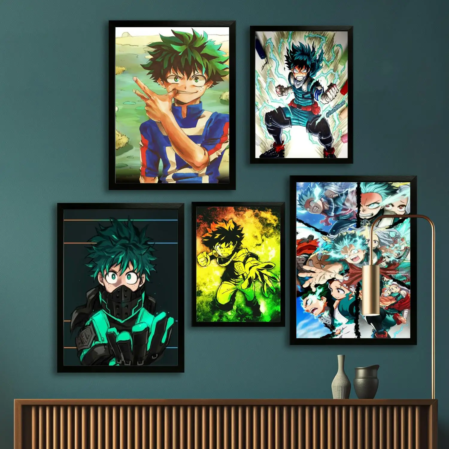 izuku midoriya Canvas Art Poster, Wall Art Picture Print, Modern Family Bedroom Decor Posters,Decorative painting