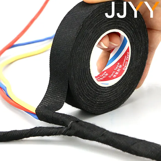 JJYY nowa szerokość 15mm * 15M taśma izolacyjna elektryczna żaroodporna wiązka przewodów pakiet PET taśma trudnopalna