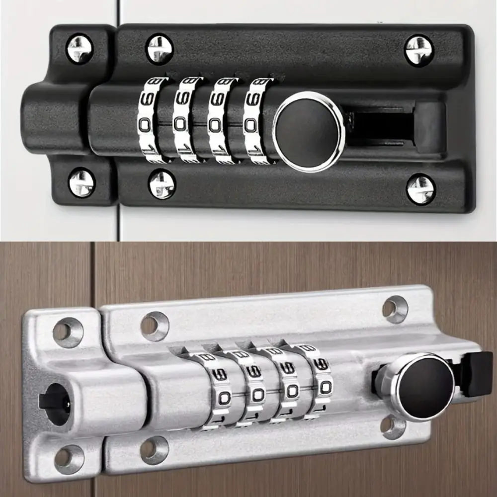 Anti-Rust Digital Deadbolt Lock Anti-theft 4 Digit Pin Code Security Lock Safety Waterproof Keyless Door Catch Home Supplies