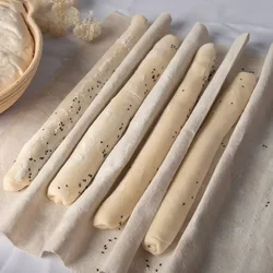 Linen Fermented Proofing Cloth Dough Bakers Pans Proving Bread Baguette Flax Cloth Fermentation Pastry Baking Mat Kitchen Tools