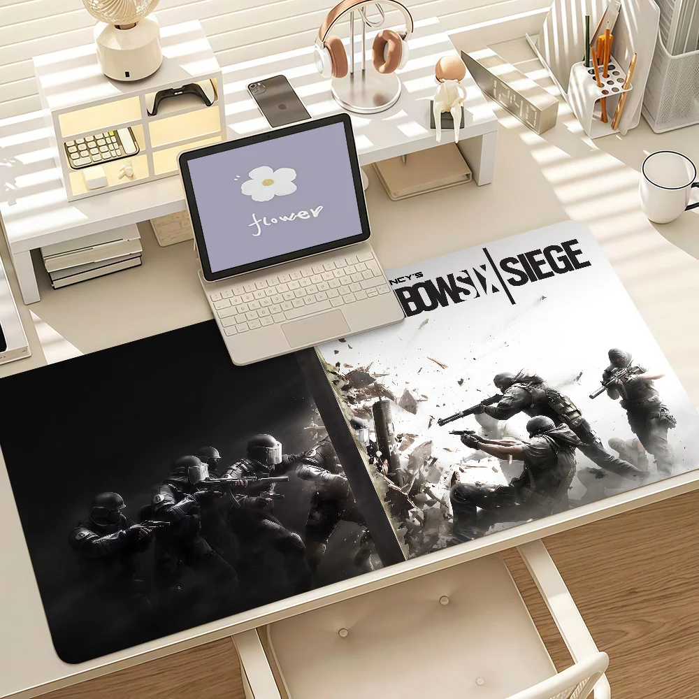 Tom Clancy's Rainbow Six Siege Gaming Mouse Pad Anti‑Slip Rubber Base Large PC Keyboard Laptop Desk Mat for Office Student Home